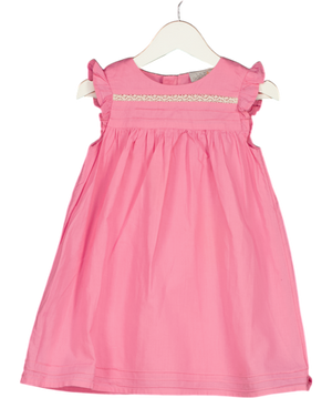WILD GORGEOUS Pink Sleeve Less Frill Cotton Dress 12-18 Months