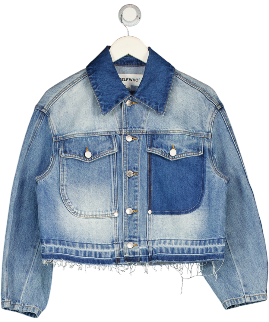 SELF'WHO Blue Denim Jacket UK S
