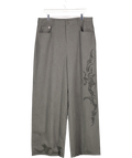 JADED LONDON Grey Tattoo Pinstripe Goliath Suit Trousers W34