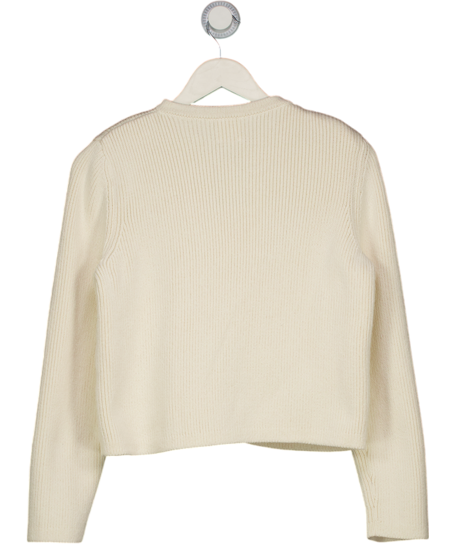 almada label Cream Nova Cotton-knit Cardigan UK XS