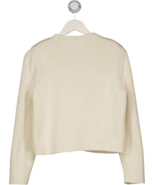 almada label Cream Nova Cotton-knit Cardigan UK XS