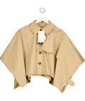 COS Beige Cropped Trench Coat Cape UK 8