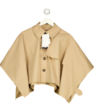 COS Beige Cropped Trench Coat Cape UK 8
