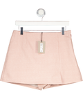 RIVER ISLAND Pink Textured Front Split Skort UK 10