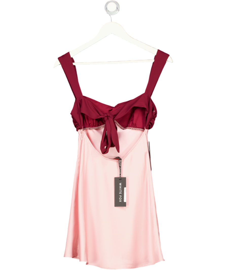 WHITE FOX Pink Can't Be Distracted Mini Dress Berry UK XS