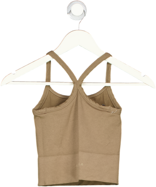 ADANOLA Green Racer Back Cropped Active Wear Top UK XS