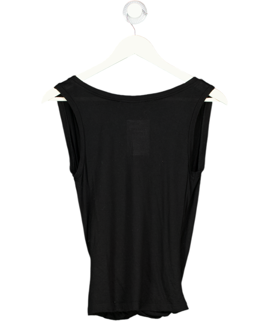 AllSaints Black Sleeveless Wrap Kerin Vest UK S