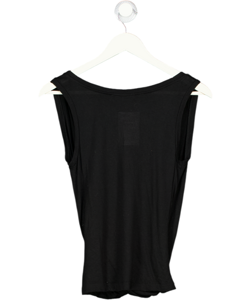 AllSaints Black Sleeveless Wrap Kerin Vest UK S