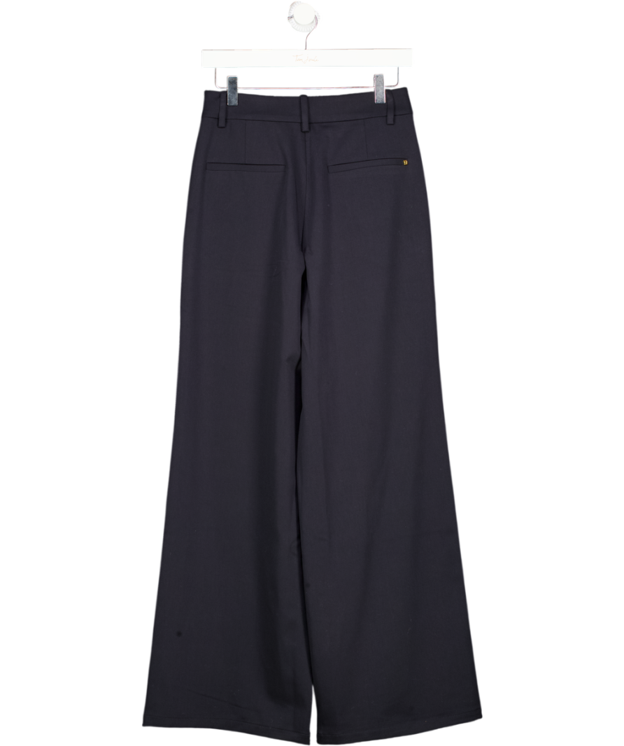 Holland Cooper Black Pleated Wide Leg Trouser UK 8