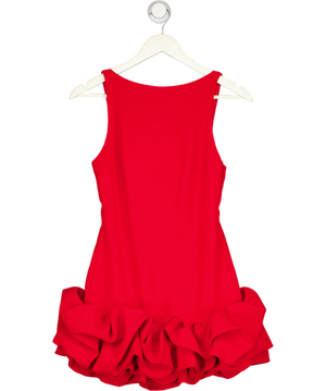 ZARA Red Feature Hem Mini Dress With Built In Shorts UK XS