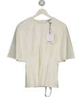 ARRANGE Cream Pleated Cinched Waist Top Co-ord UK 10