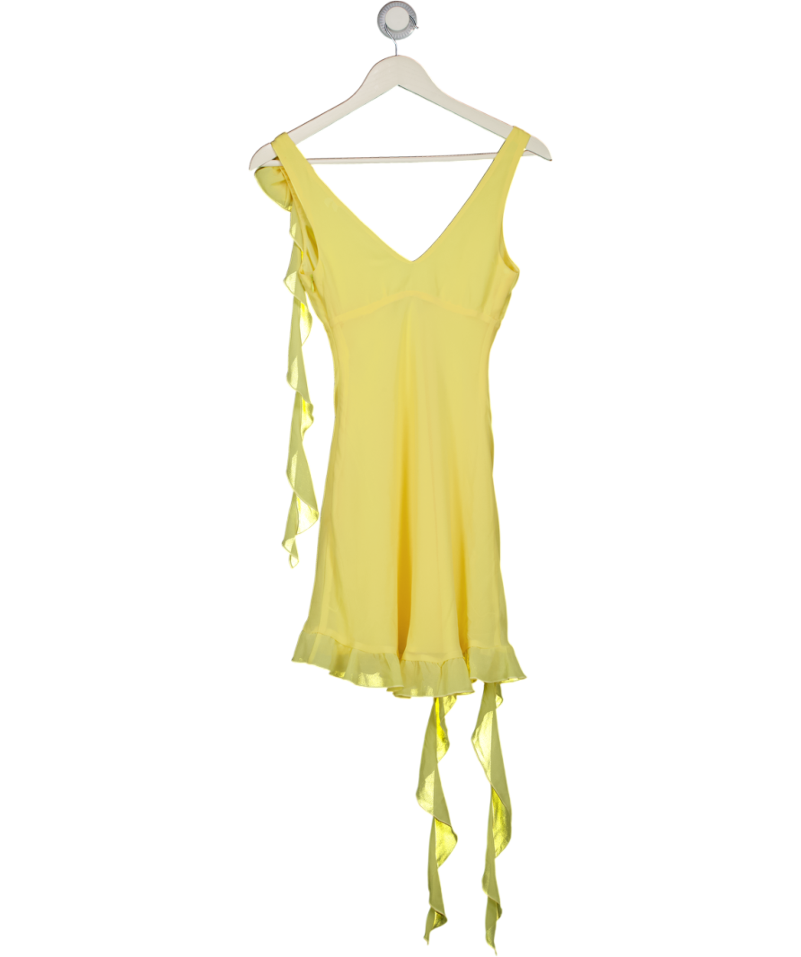 WHITE FOX Like That Mini Dress Buttercup Yellow UK XXS