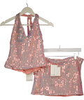 Peppermayo Pink Been That Girl Halter Knit Sequin Top (uk8) And Mini Skirt Set UK 10