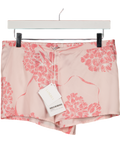 LA PERLA Blush Pink Floral 100% Silk Pyjama Shorts UK 14
