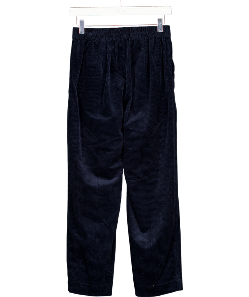 Sunspel Blue Nz49 Double Pleat Corduroy Trouser UK XS