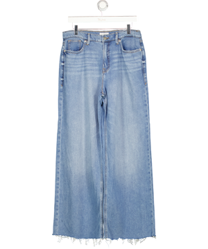 GOOD AMERICAN Blue Weightless Good Ease Mid-rise Relaxed Jeans L34 W27