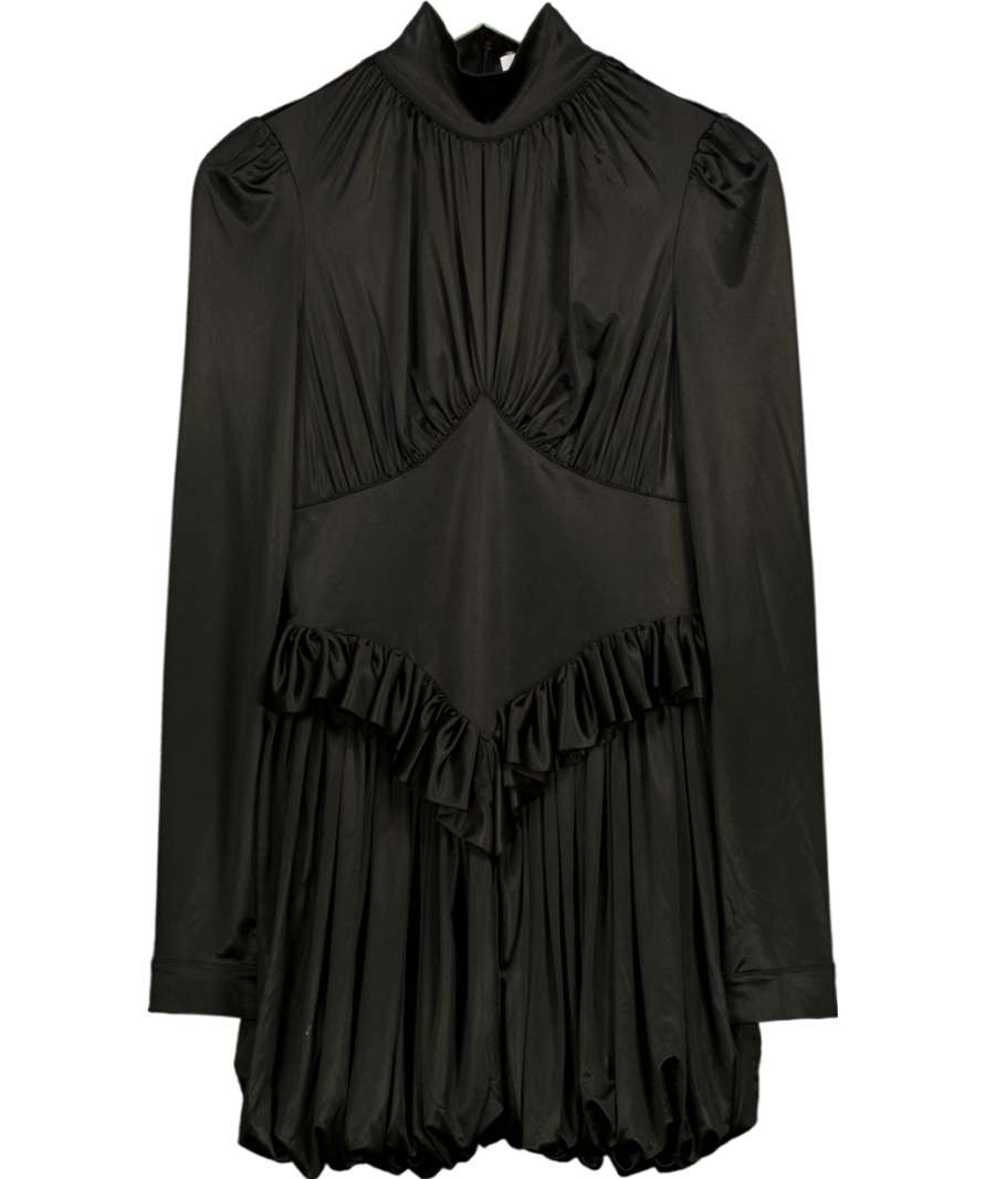 Paco Rabanne X  H&m Black Ltd.edition Jersey Puff-skirt Dress UK S