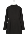 Camilla And Marc Black Gordon High-neck Regular-fit Stretch-woven Mini Dress UK 8