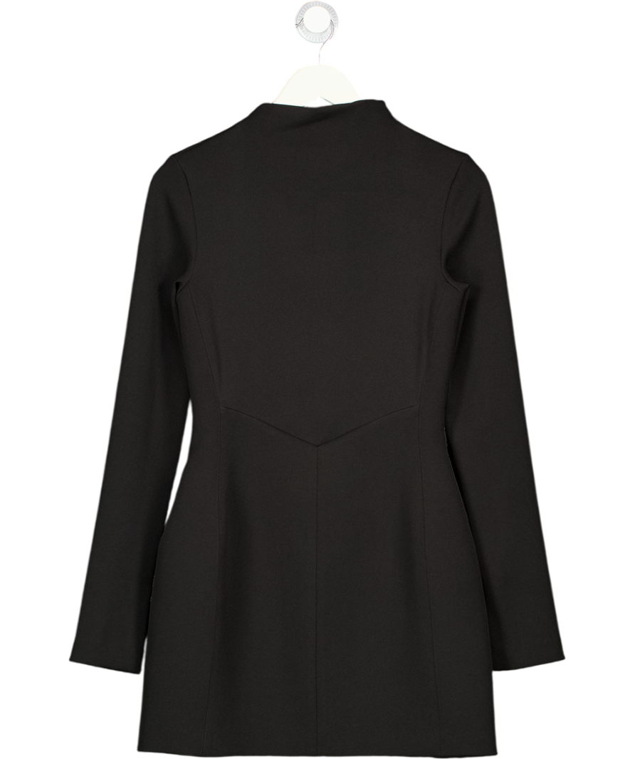Camilla And Marc Black Gordon High-neck Regular-fit Stretch-woven Mini Dress UK 8