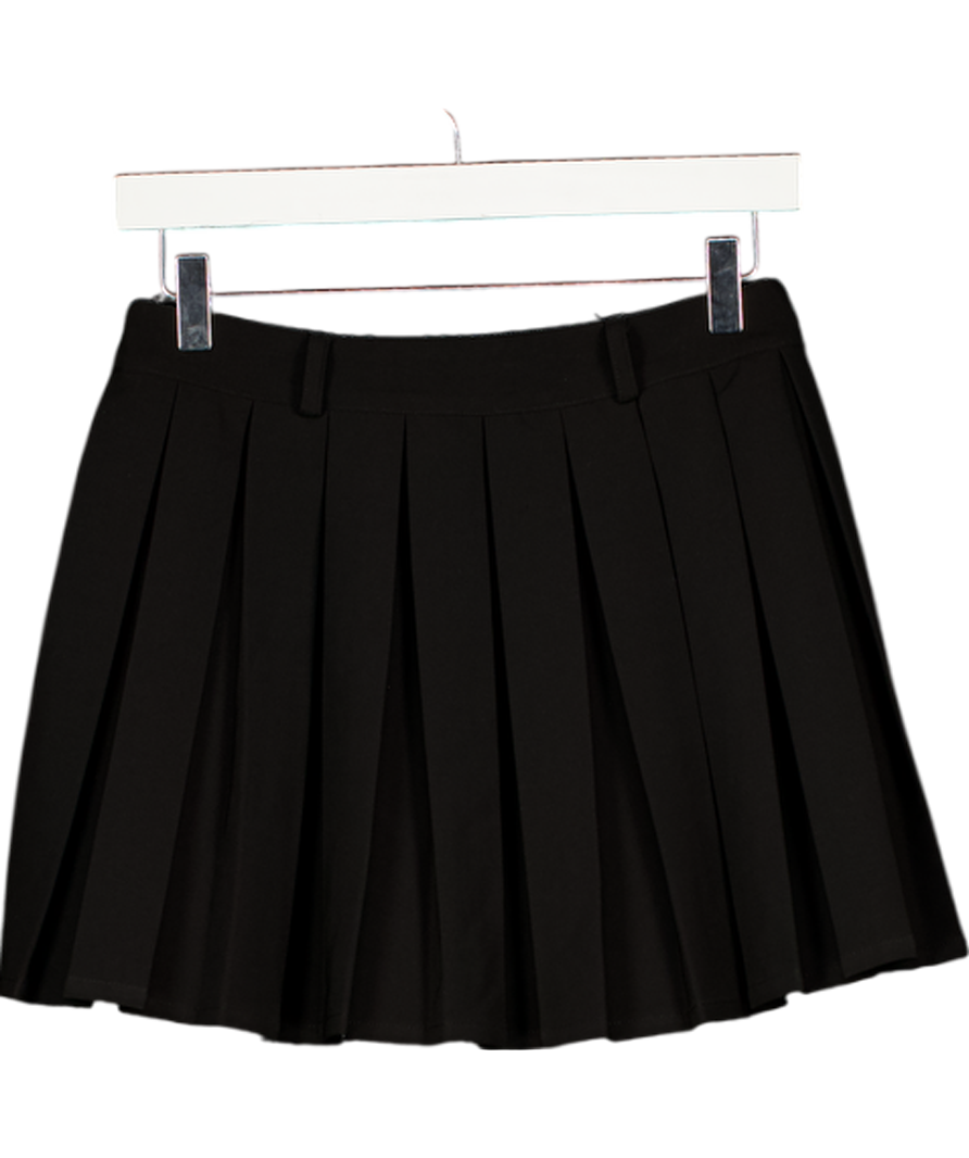 MESHKI Pleated Mini Skirt - Black UK XS