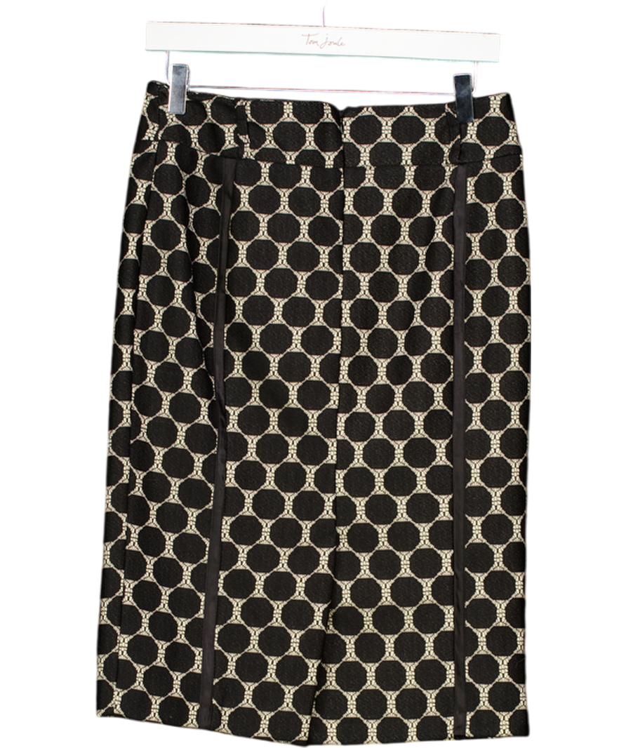 Star Black Layered Lace Pencil Skirt UK 10