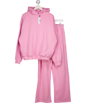 GARAGE 2-piece Pink Ultrafleece Hoodie And Straight Leg Joggers Set UK S