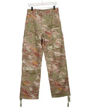 ZARA Multicoloured Abstract Print Carpenter Pants W28