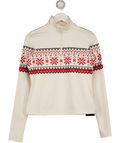 Roots White Fleece Jacket UK M