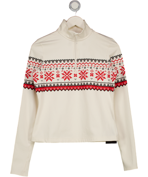 Roots White Fleece Jacket UK M