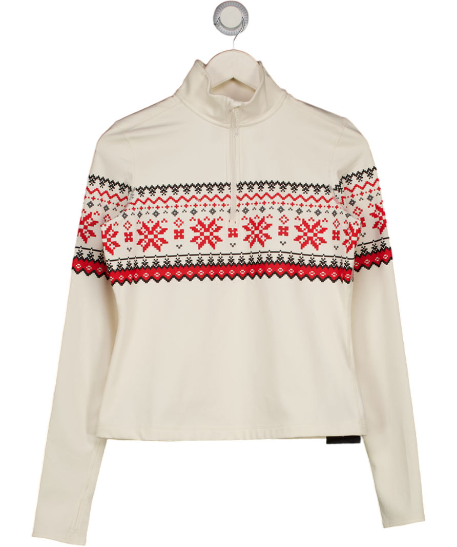 Roots White Fleece Jacket UK M
