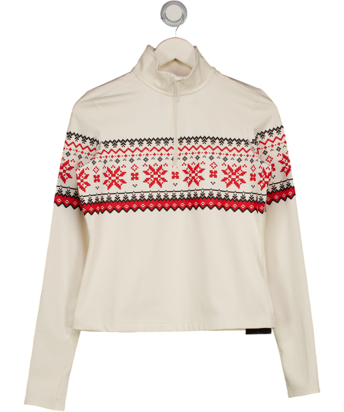 Roots White Fleece Jacket UK M
