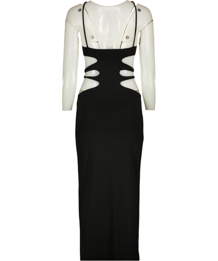 MESHKI Black Cut Out Maxi Dress UK S