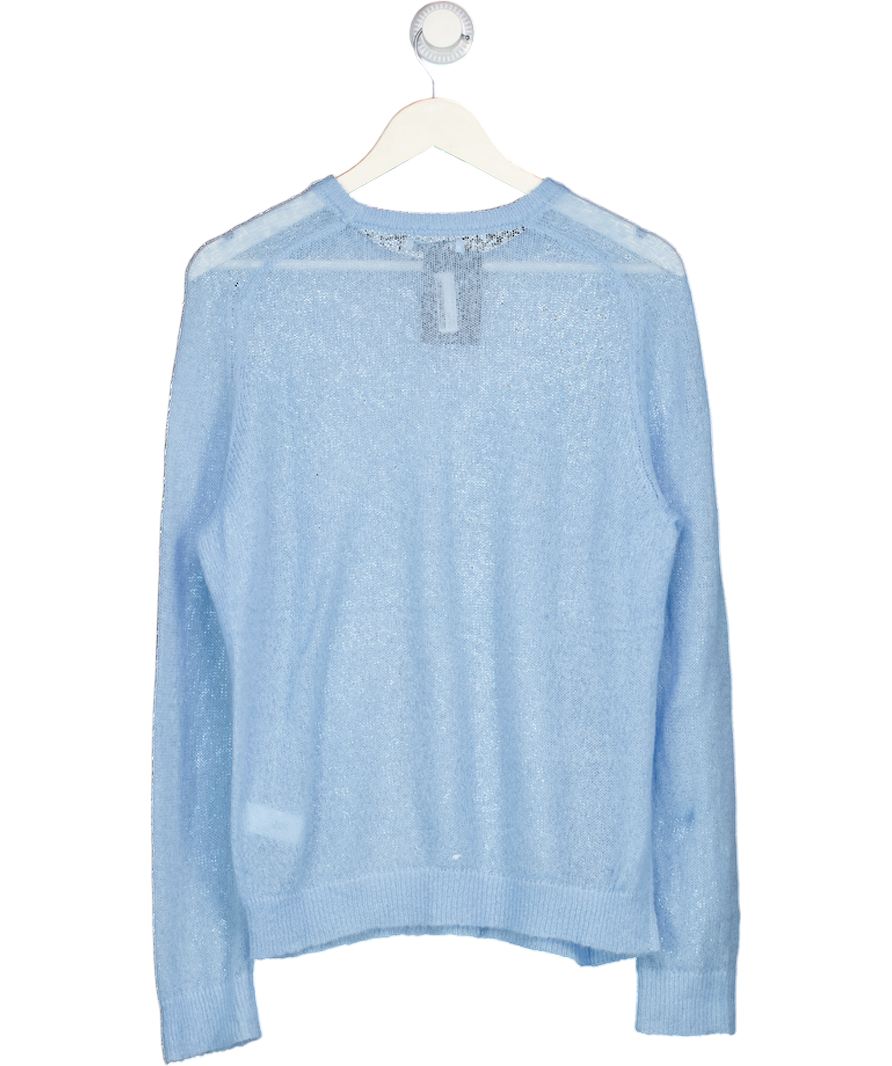 ZARA Blue Open Knit Sweater UK M