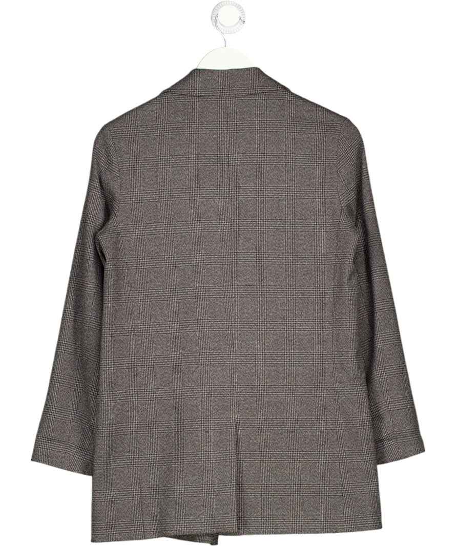 ALLSAINTS Grey Anneka Check Blazer Uk 2 UK XXXS