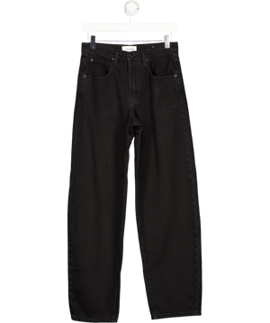FRAME Low Slung Barrel - Relaxed Fit Jeans - Black W24