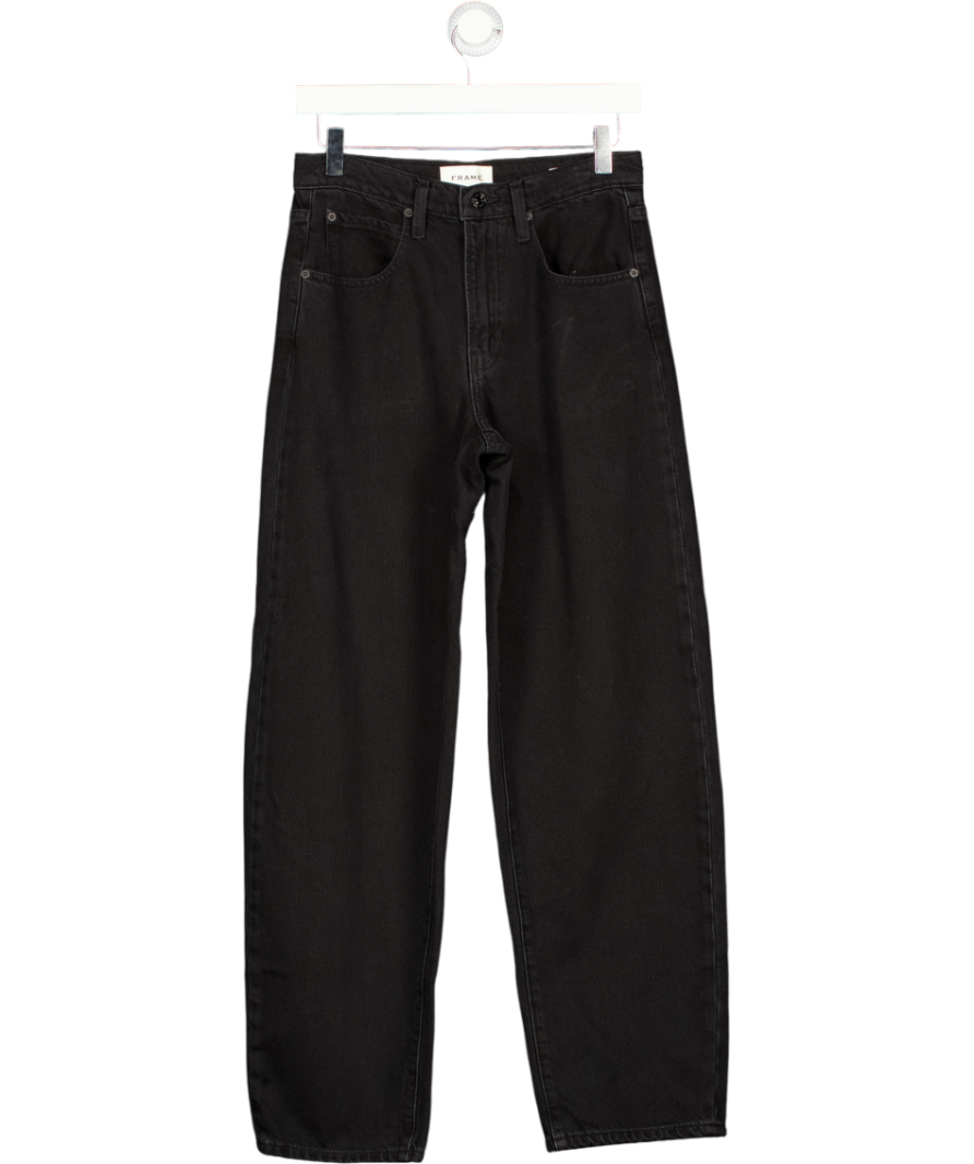 FRAME Low Slung Barrel - Relaxed Fit Jeans - Black W24