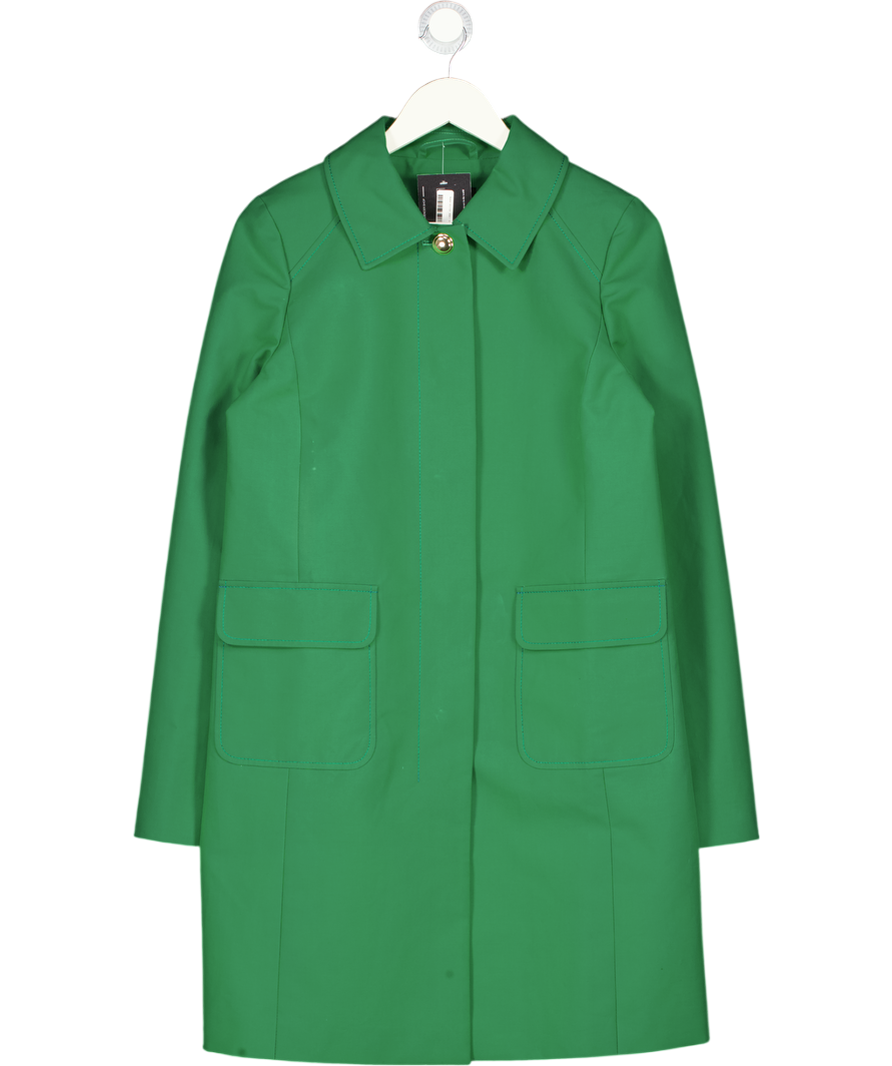 TALBOTS Green Twill Car Coat Us4 UK 8