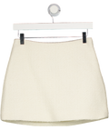 MESHKI Cream Camilla Boucle Mini Skirt - Ivory UK XS