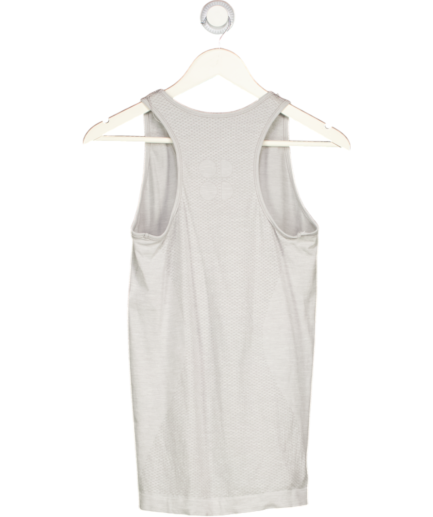 Sweaty Betty Grey Breathe Easy Mesh Run Vest UK M