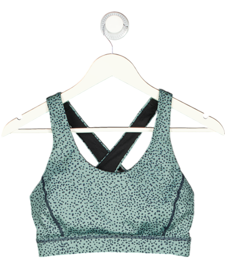 Nimble Blue Cross Strap Sports Bra UK 10