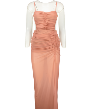 MICHAEL COSTELLO X Revolve Pink Follie Gown UK XS
