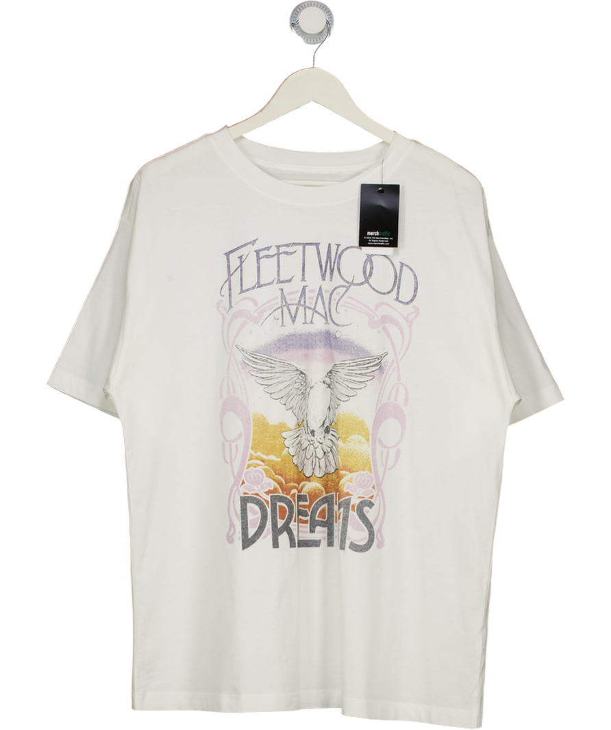 M&S White Fleetwood Mac T-shirt UK 14
