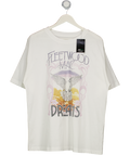 M&S White Fleetwood Mac T-shirt UK 14