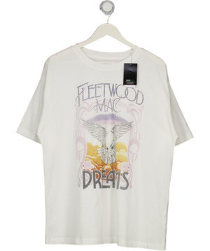 M&S White Fleetwood Mac T-shirt UK 14