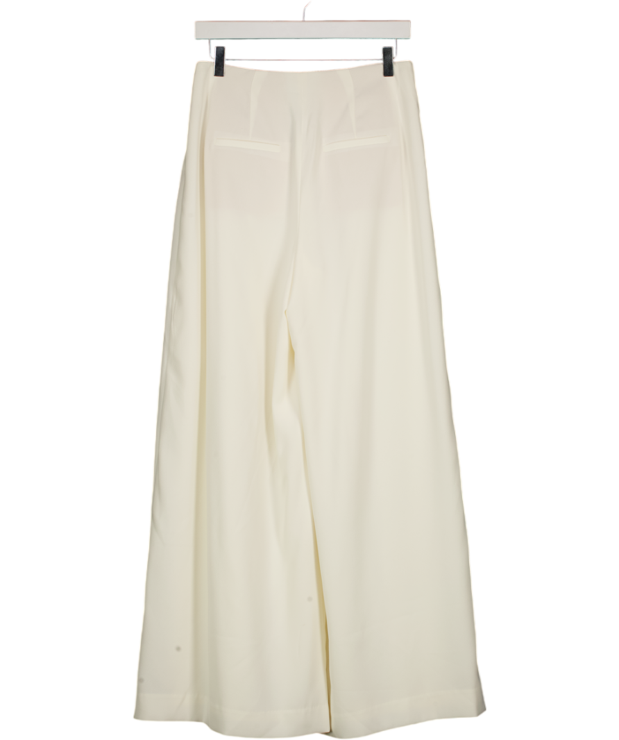 BODEN Cream Regent Wide Leg Trousers Ivory UK 10