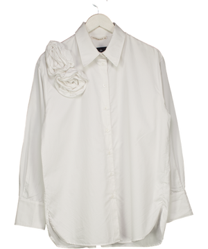 Interdee White Statement Floral Shirt UK M