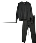 Fear of God Essentials 2-piece Black Sweatshirt (uk M) And Jogger (uk S) Set UK S/M
