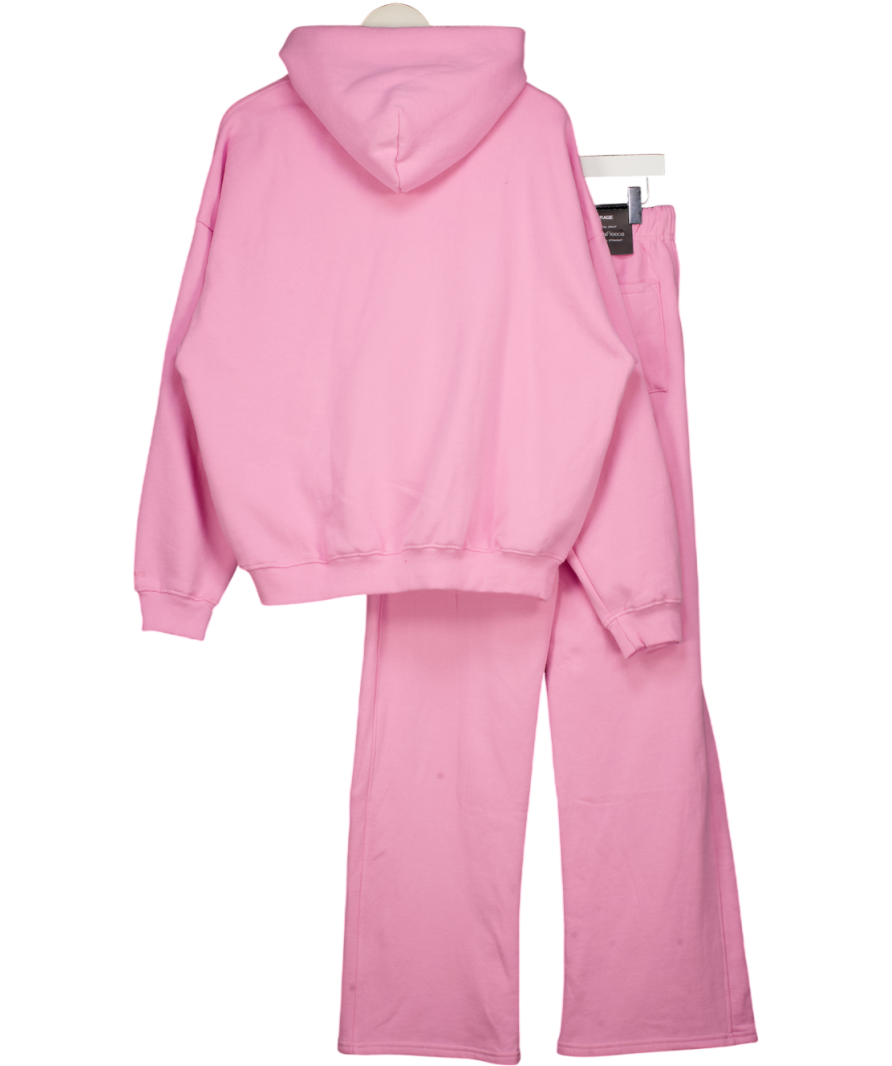 GARAGE 2-piece Pink Ultrafleece Hoodie And Straight Leg Joggers Set UK S