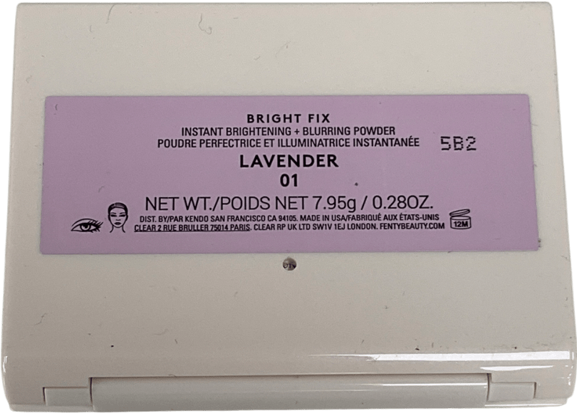 Fenty Bright Fix Instant Brightening + Blurring Powder, Lavender Bright Fix 0.95g - Reliked