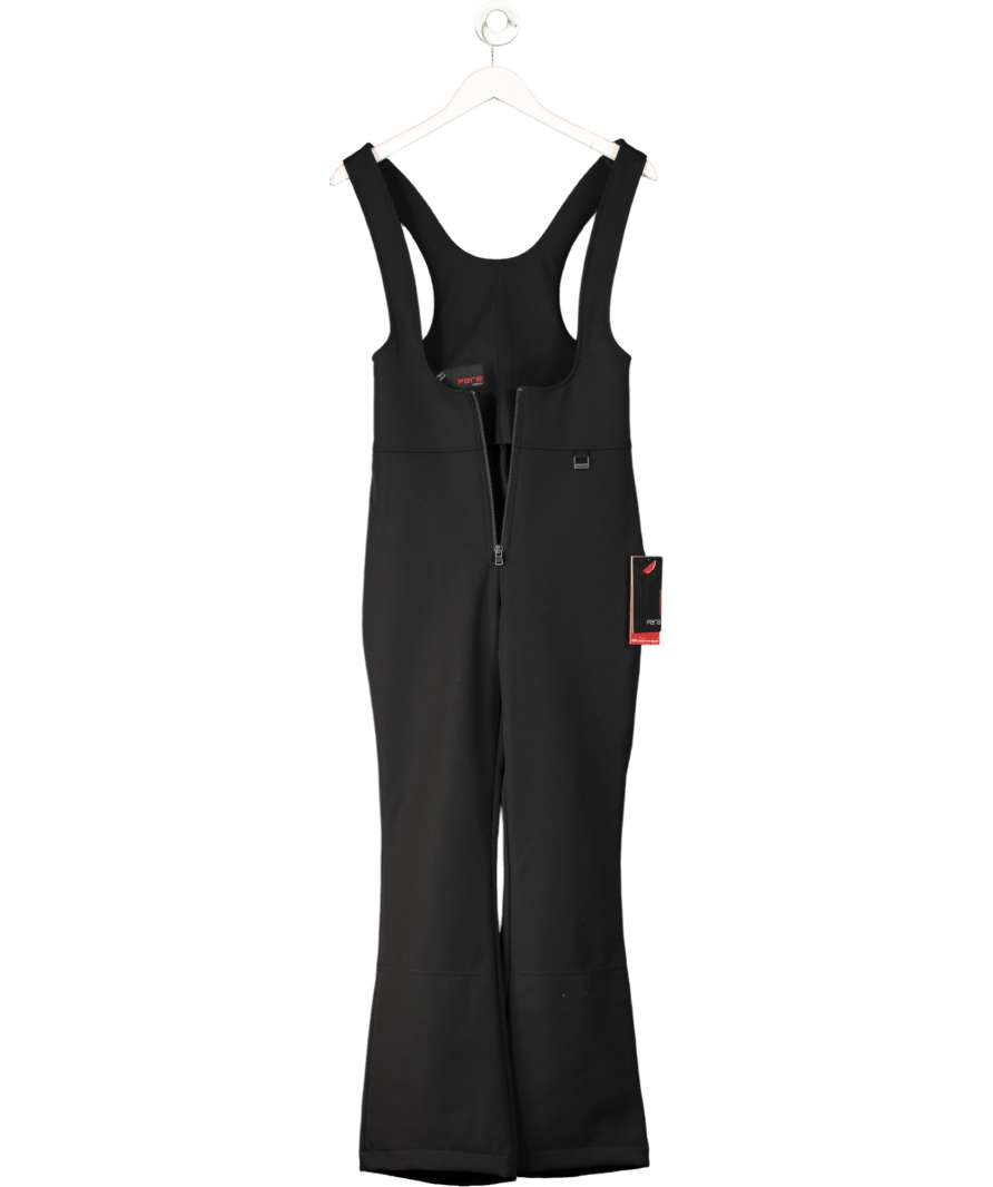 Fera Black Chamonix Stretch Bib Jumpsuit UK 6 - Reliked